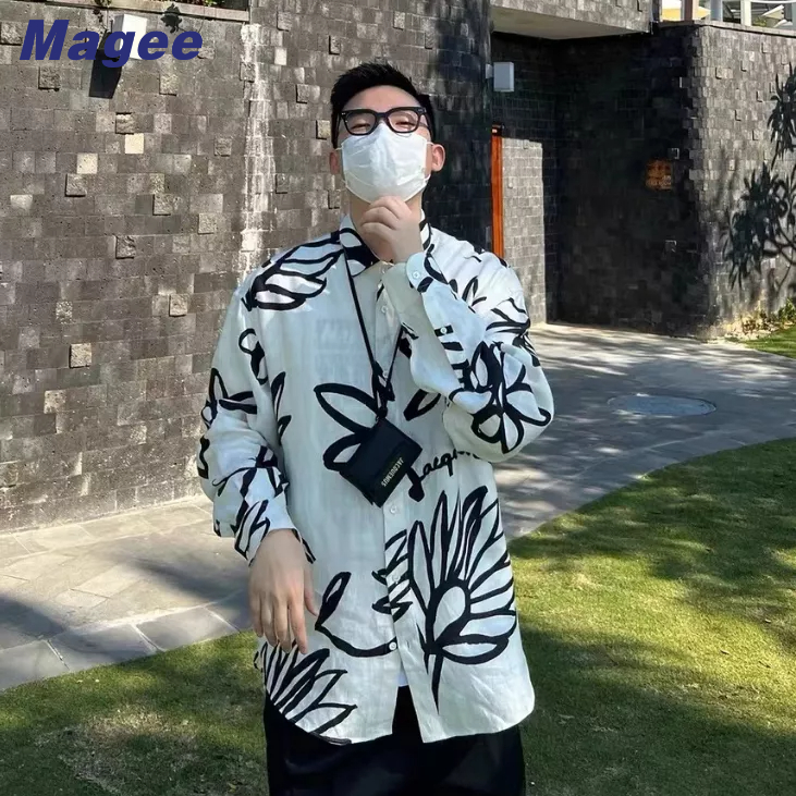 Áo Sơ Mi Nam Tay Ngắn Dáng Rộng Phong Cách Retro Hàn Quốc Thời Trang