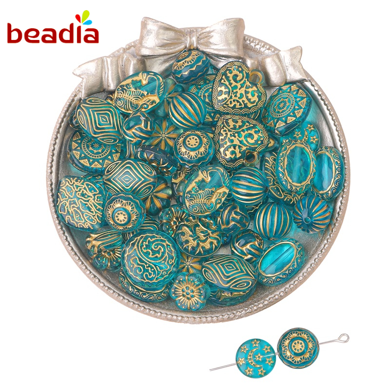 Hạt nhựa acrylic Beadia phong cách baroque cổ điển dùng làm trang sức DIY