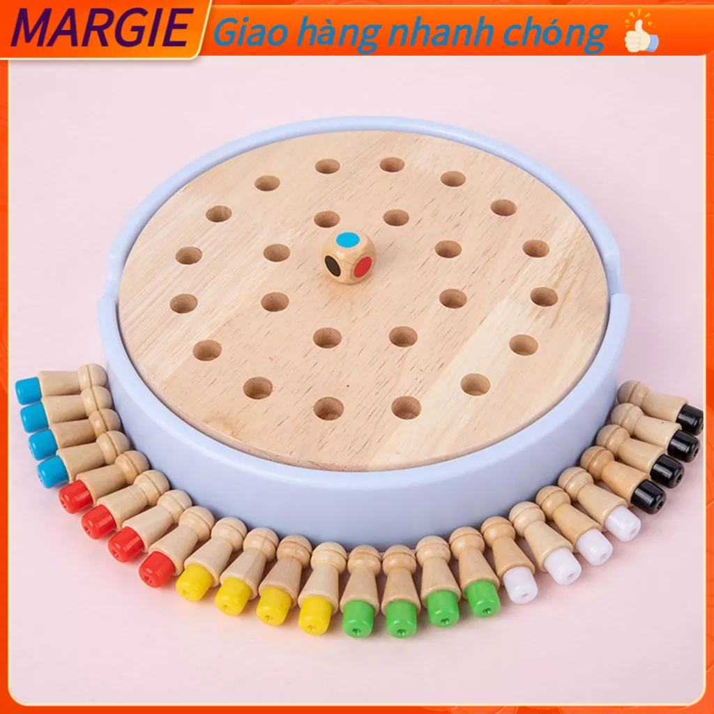 Cờ Nhớ Màu - Cờ Gỗ Màu Sắc Đồ Chơi Thông Minh Rèn Luyện Khả Năng Trí Nhớ, Tư Duy Cho Bé MARGIE S.