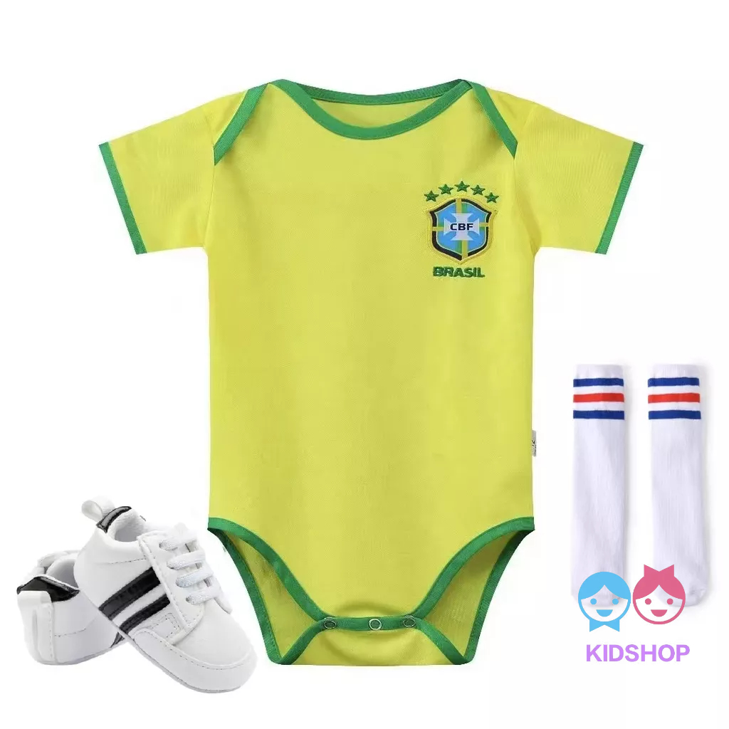 Quần áo bóng đá trẻ em 3-18 tháng 2022