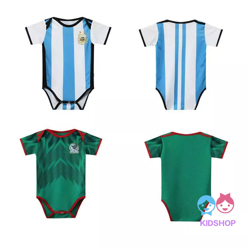 Quần áo bóng đá trẻ em 3-18 tháng 2022
