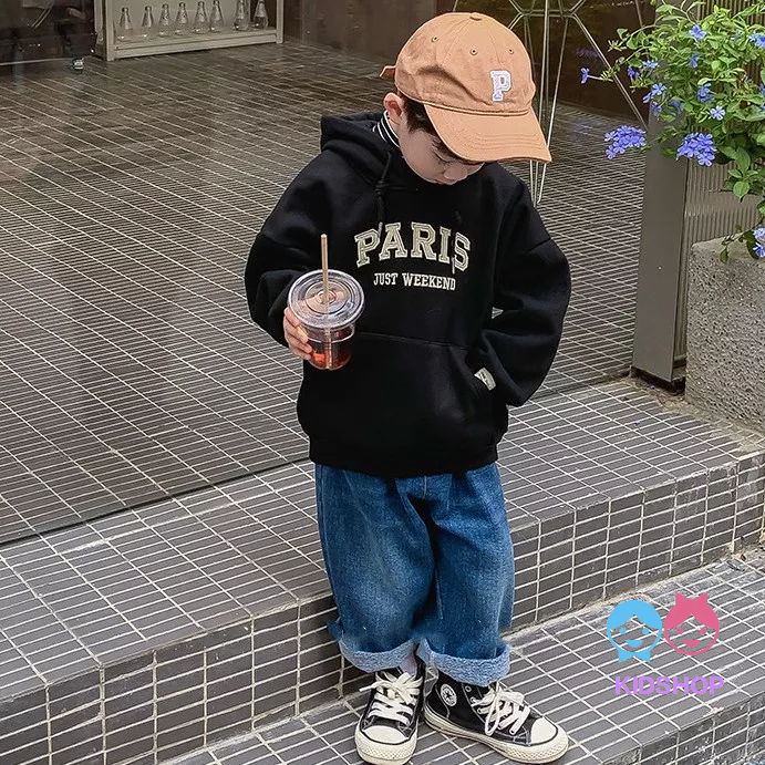 Áo Hoodie Màu Đỏ Ấm Áp Mừng Năm Mới Cho Bé