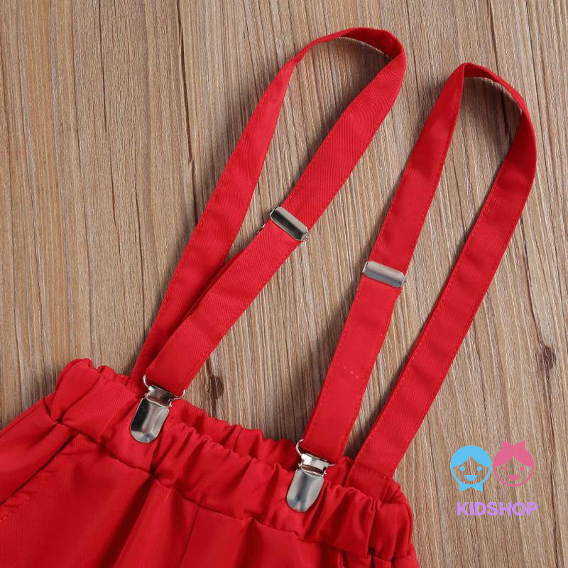 Bộ Trang Phục Hóa Trang Ông Già Noel Gồm Áo Sơ Mi Tay Ngắn + Cà Vạt