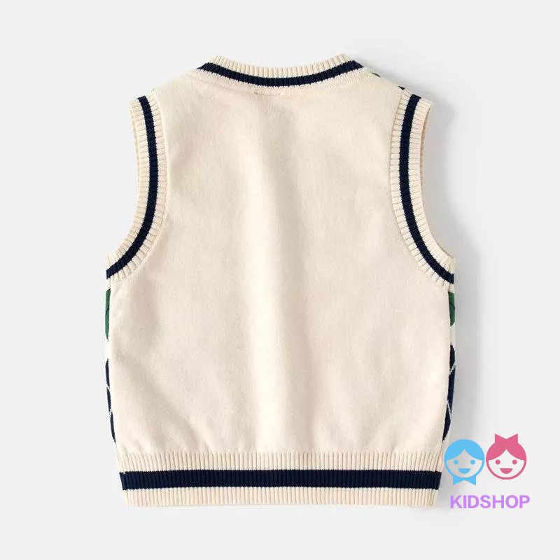 Áo Len cotton Cổ Chữ V Thời Trang 2022 Cho Bé Trai