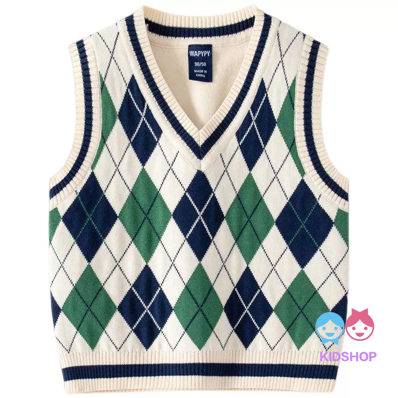 Áo Len cotton Cổ Chữ V Thời Trang 2022 Cho Bé Trai