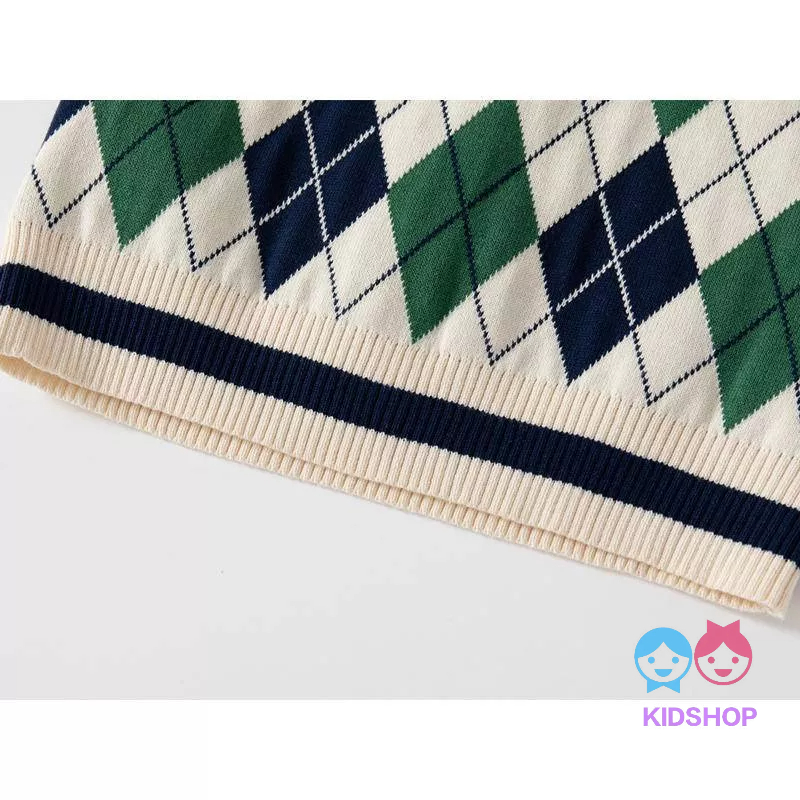 Áo Len cotton Cổ Chữ V Thời Trang 2022 Cho Bé Trai