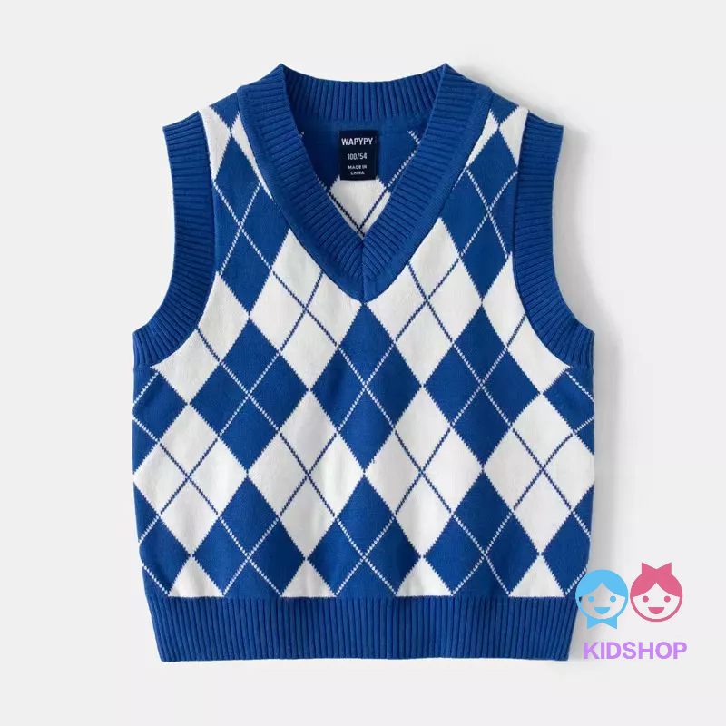 Áo Len cotton Cổ Chữ V Thời Trang 2022 Cho Bé Trai