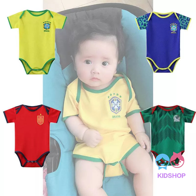 Quần áo bóng đá trẻ em 3-18 tháng 2022