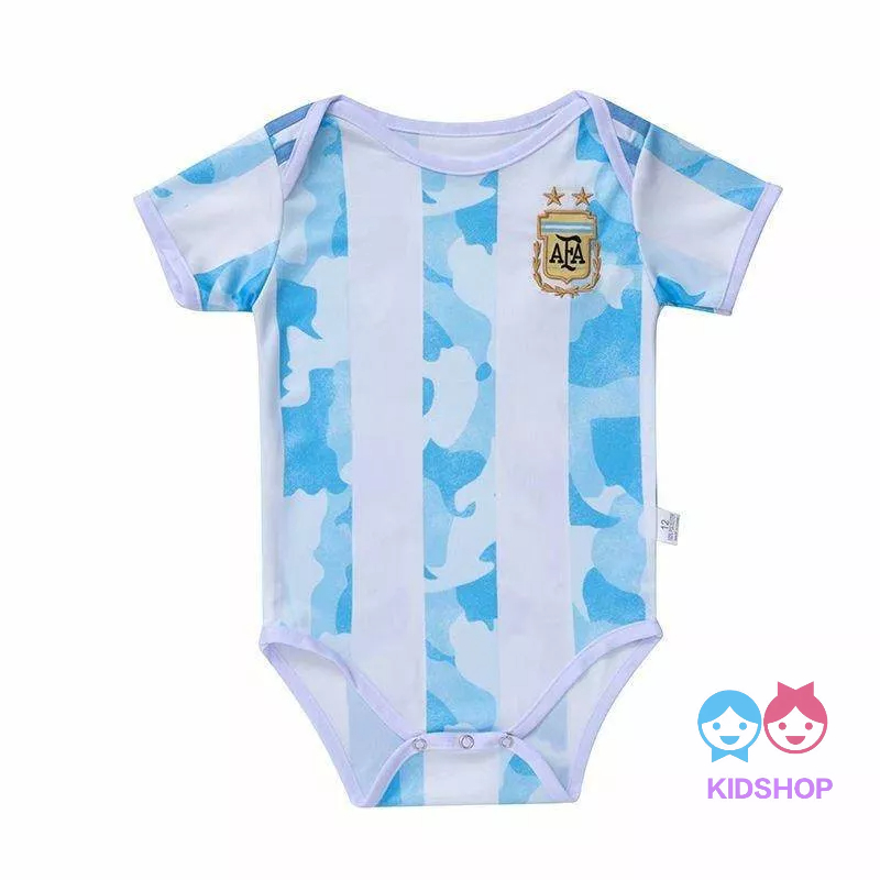 Áo Liền Quần Tay Ngắn Thoáng Khí Hình Cầu Thủ Bóng Đá Cho Bé