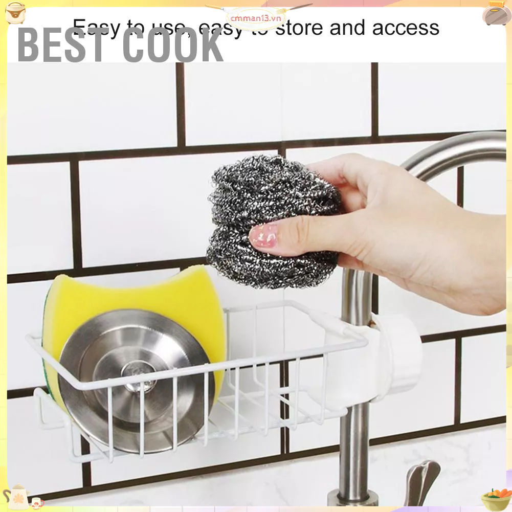 Best cook Vòi Rửa Nhà Bếp Bọt Biển Xà Phòng Sắp Xếp Lưu Trữ Vải Thoát Gác Kệ Phụ Kiện Tắm