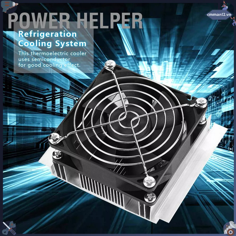 Power Helper Máy làm lạnh bằng chất bán dẫn 12V mát tấm Peltier có quạt
