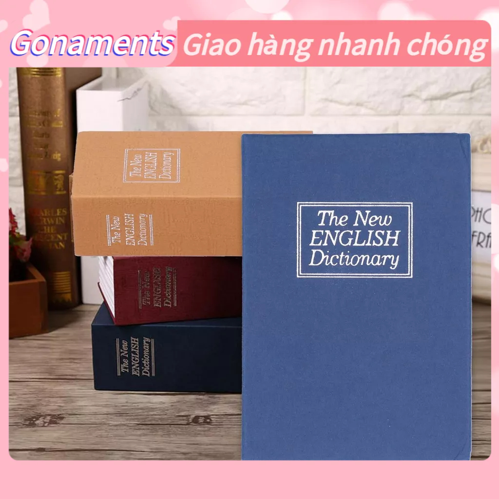 Két sắt mini hình quyển sách size nhỏ Gonaments O.