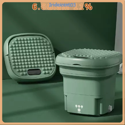 ❤ Máy Giặt Mini Tự Động Máy Giặt Gấp Gọn Khử Khuẩn Bằng Ánh Sáng Xanh US 110 240V [ Hàng tồn kho]