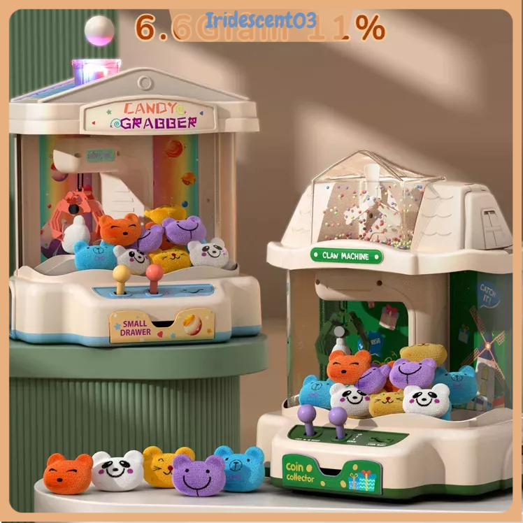 ❤ Máy Gắp Thú Bông Mini Dành Cho Bé Kích Thước Lớn Có Nhạc , Đèn Bắt Mắt Kèm Theo Xu , Bóng , Gấu Cho Trẻ Thoả Sức Đam Mê