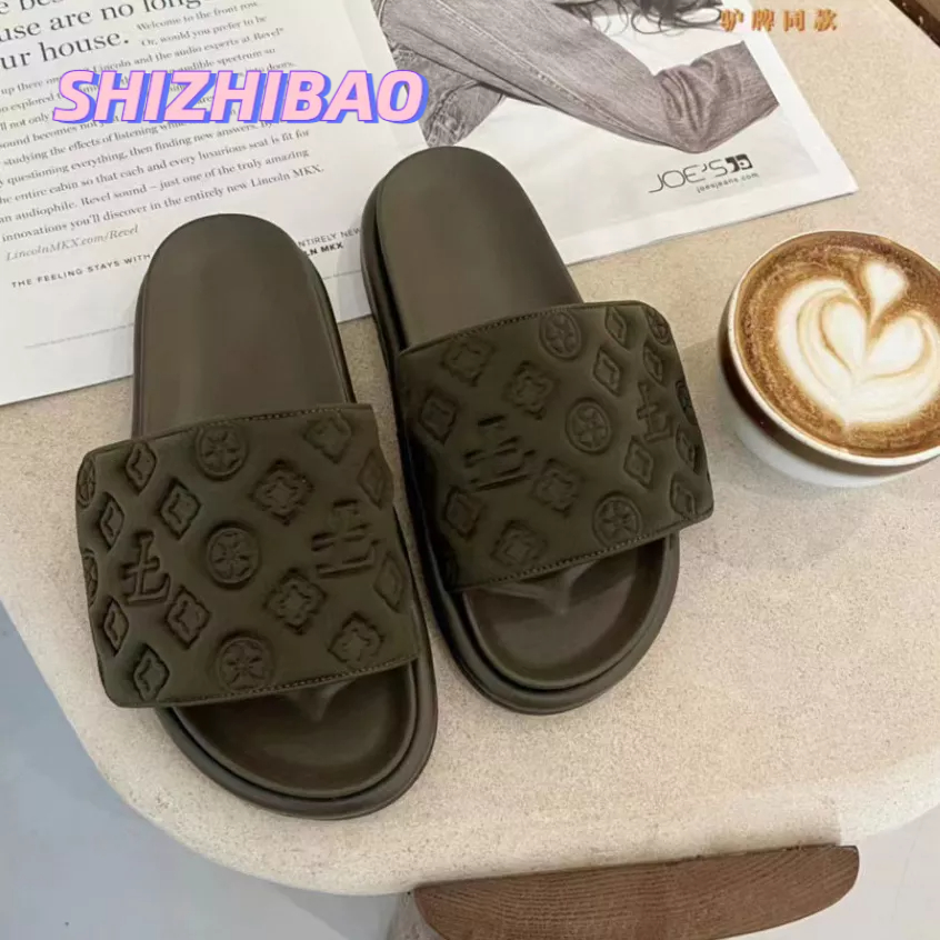 Shizhibao Dép Bánh Mì Lót Dày Dặn Phong Cách Châu Âu Thời Trang Mùa Hè Cho Nữ