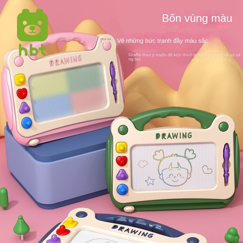HBT trẻ em màu sắc từ tính viết nguệch ngoạc bảng đồ chơi