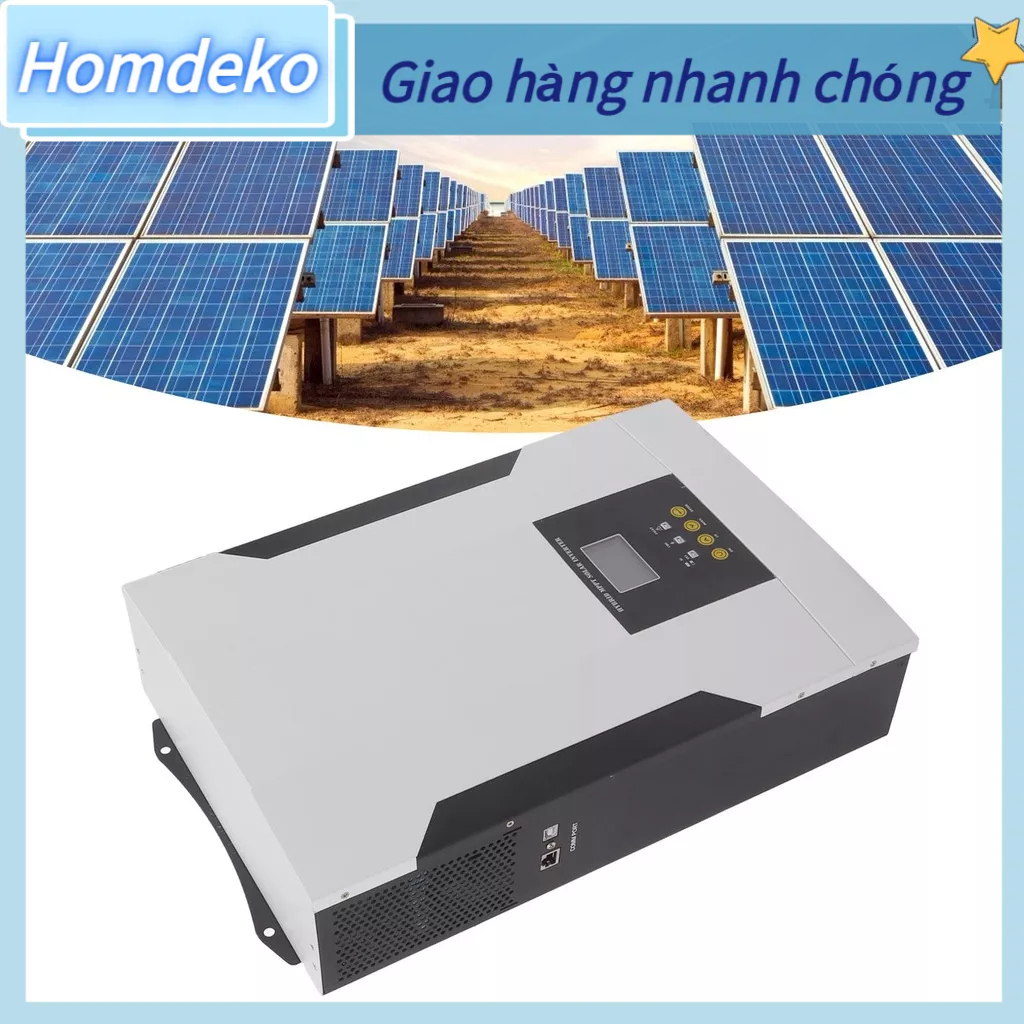 [Hàng Sẵn] SAKO Solar Hybrid Inverter 4 Chế Độ Sạc WiFi Giám Sát Từ Xa Nguyên Chất Sóng Sin 5.5KW 48V AC230V Homdeko