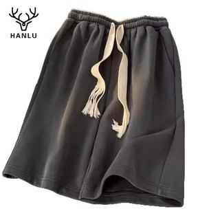 Quần Short Thể Thao Dáng Rộng Màu Trơn Thoáng Khí Phối Dây Rút Thời Trang Mới Cho Nam