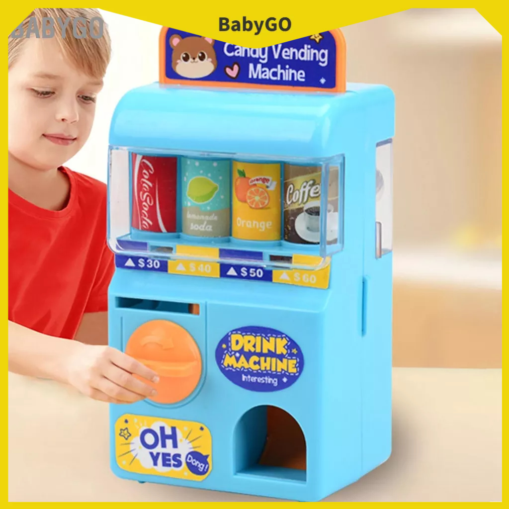 BabyGo Baby Kids Toddler Đồ uống Bán hàng tự động Xổ số Máy giả vờ Trò chơi Quà tặng Giáo dục