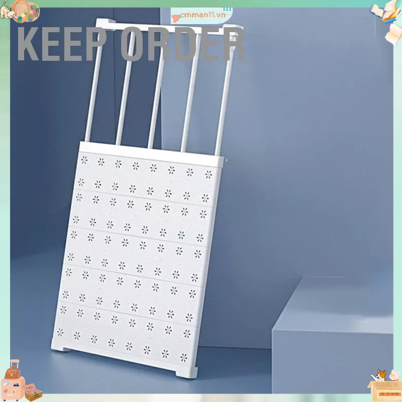 Keep order Vách ngăn tủ quần áo kệ Tủ Ngăn cách Lỗ thủng có thể kéo dài Miễn phí cho tình trạng thiếu tổ chức