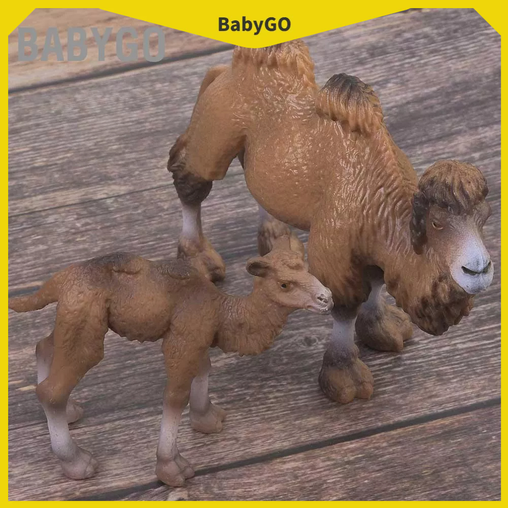 BabyGo 2 Chiếc Thu Nhỏ Lạc Đà Hình Mô Động Vật Trang Trí Nhà Cho Trẻ Em Đồ Chơi Giáo Dục