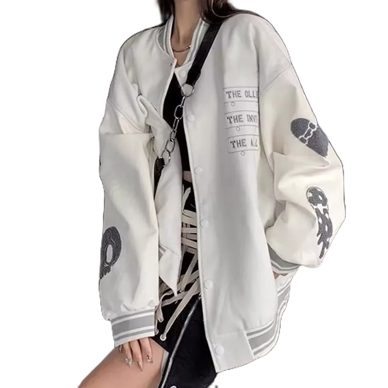 Áo Khoác Bóng Chày Dáng Rộng Thời Trang retro Mỹ 2023 Mới Cho Nam