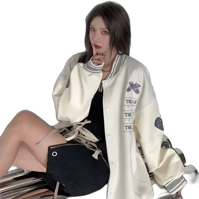 Áo Khoác Bóng Chày Dáng Rộng Thời Trang retro Mỹ 2023 Mới Cho Nam