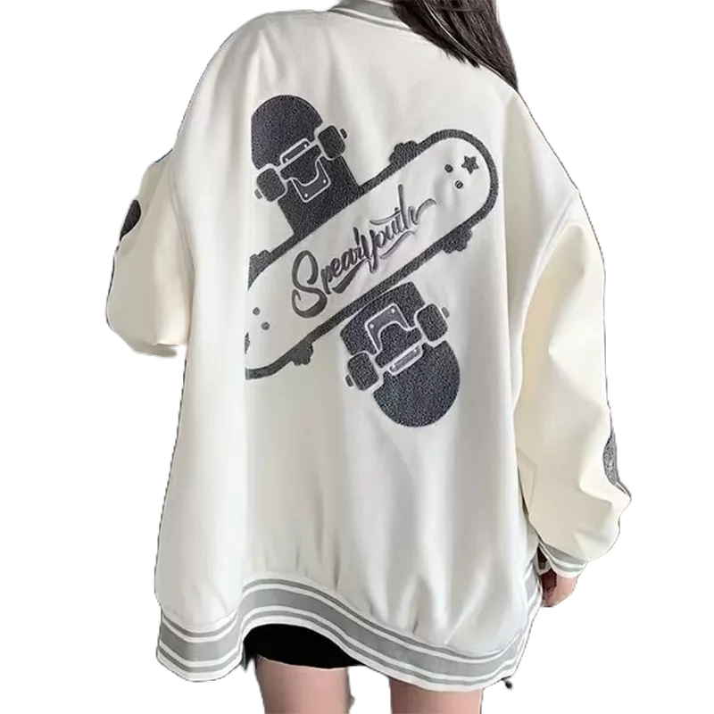 Áo Khoác Bóng Chày Dáng Rộng Thời Trang retro Mỹ 2023 Mới Cho Nam