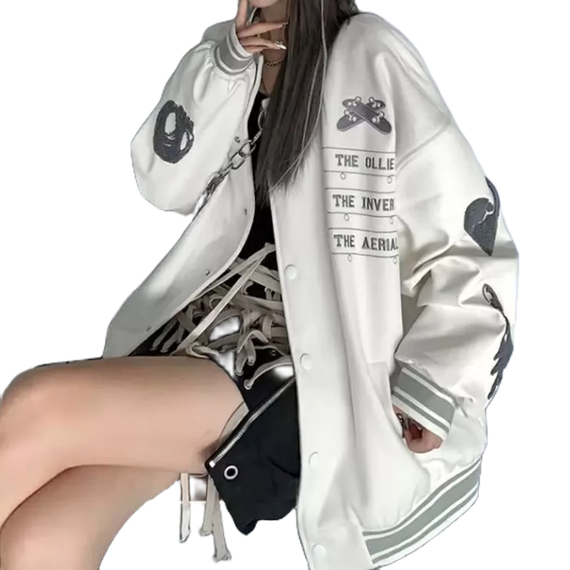 Áo Khoác Bóng Chày Dáng Rộng Thời Trang retro Mỹ 2023 Mới Cho Nam