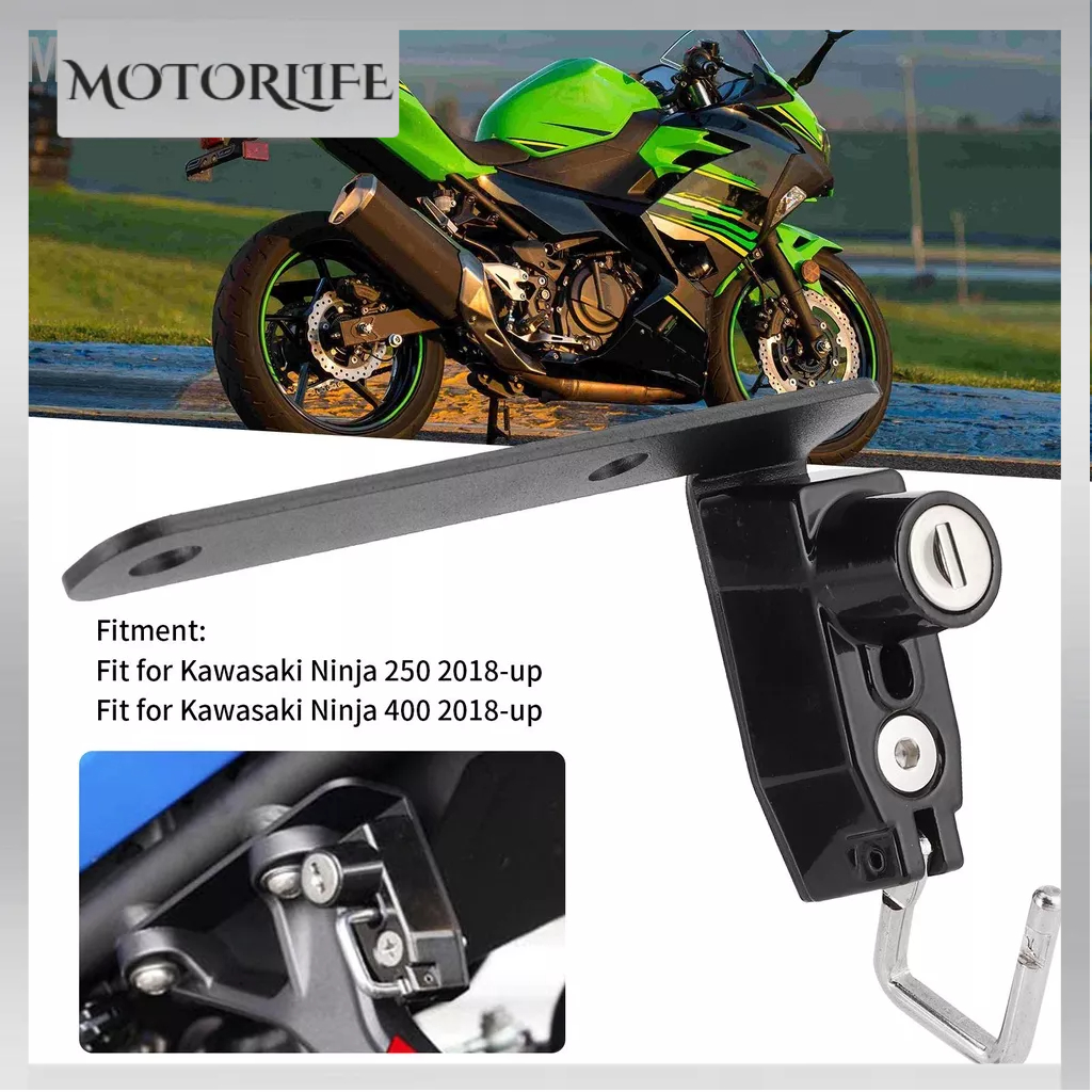 Motorlife Mũ Bảo Hiểm Xe Máy Khóa Chống Trộm An Ninh Phần Phù Hợp Cho Kawasaki Ninja 250/400 2018Up