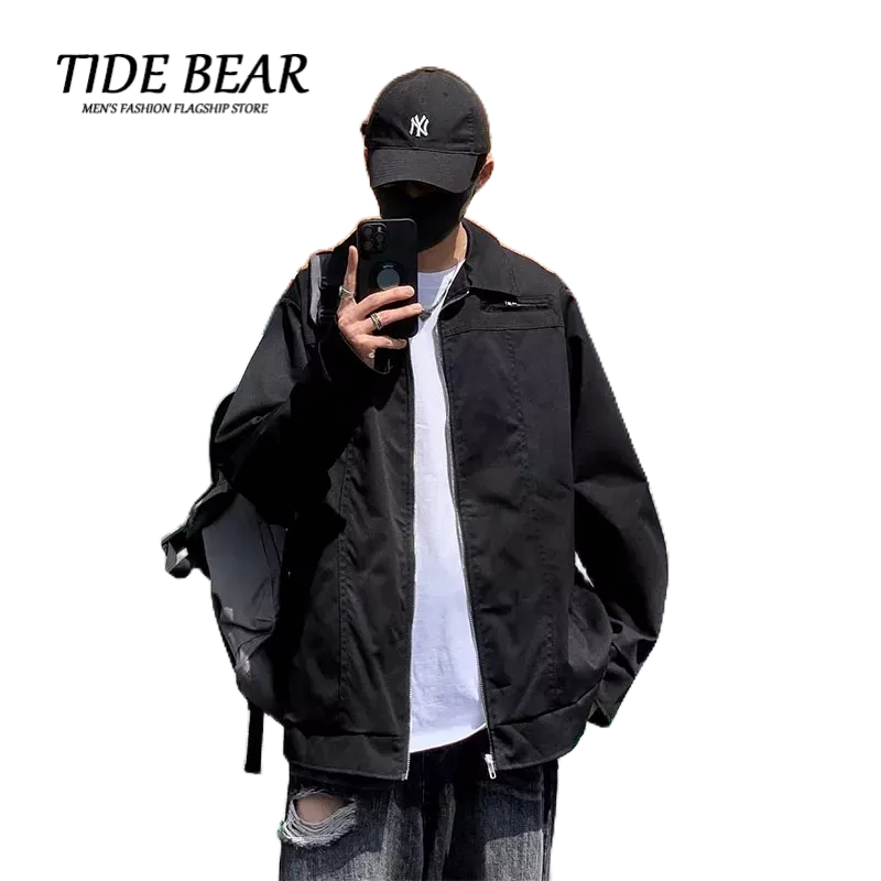 TIDE BEAR Áo Khoác Nam Có Nón Thời Trang Trẻ Trung