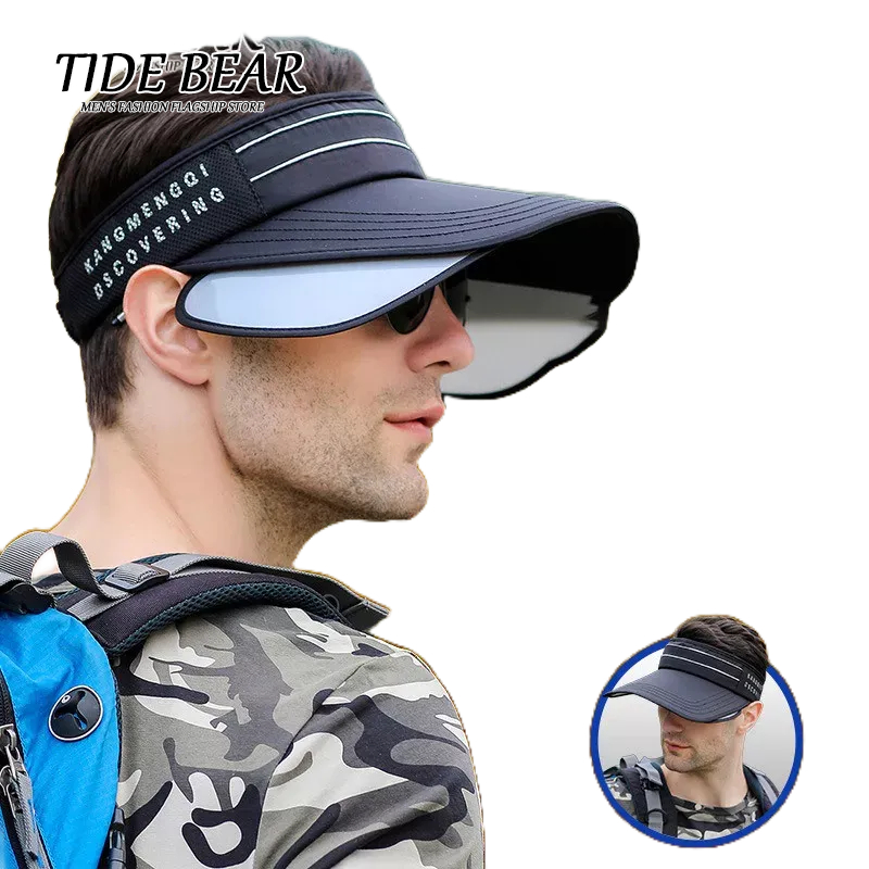 TIDE BEAR Mũ Lưỡi Trai Nửa Đầu Chống Tia UV Thời Trang Mùa Hè Cho Nam