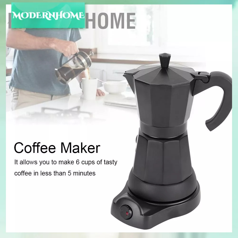 ModernHome Máy pha cà phê điện cầm tay 300ml làm nồi cho văn phòng tại nhà Phích cắm EU 220-240V 50Hz