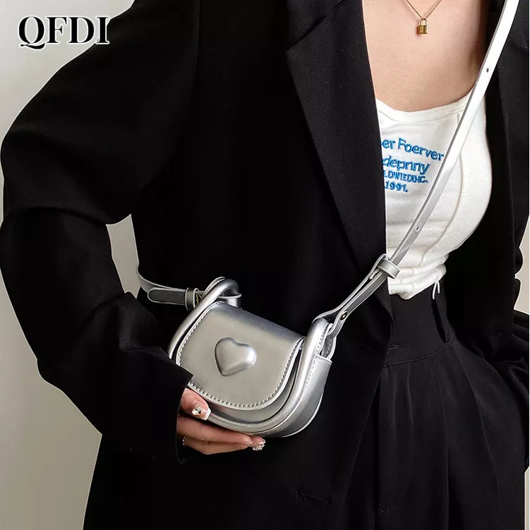 Túi đeo chéo QFDI mini đơn giản thời trang dành cho nữ