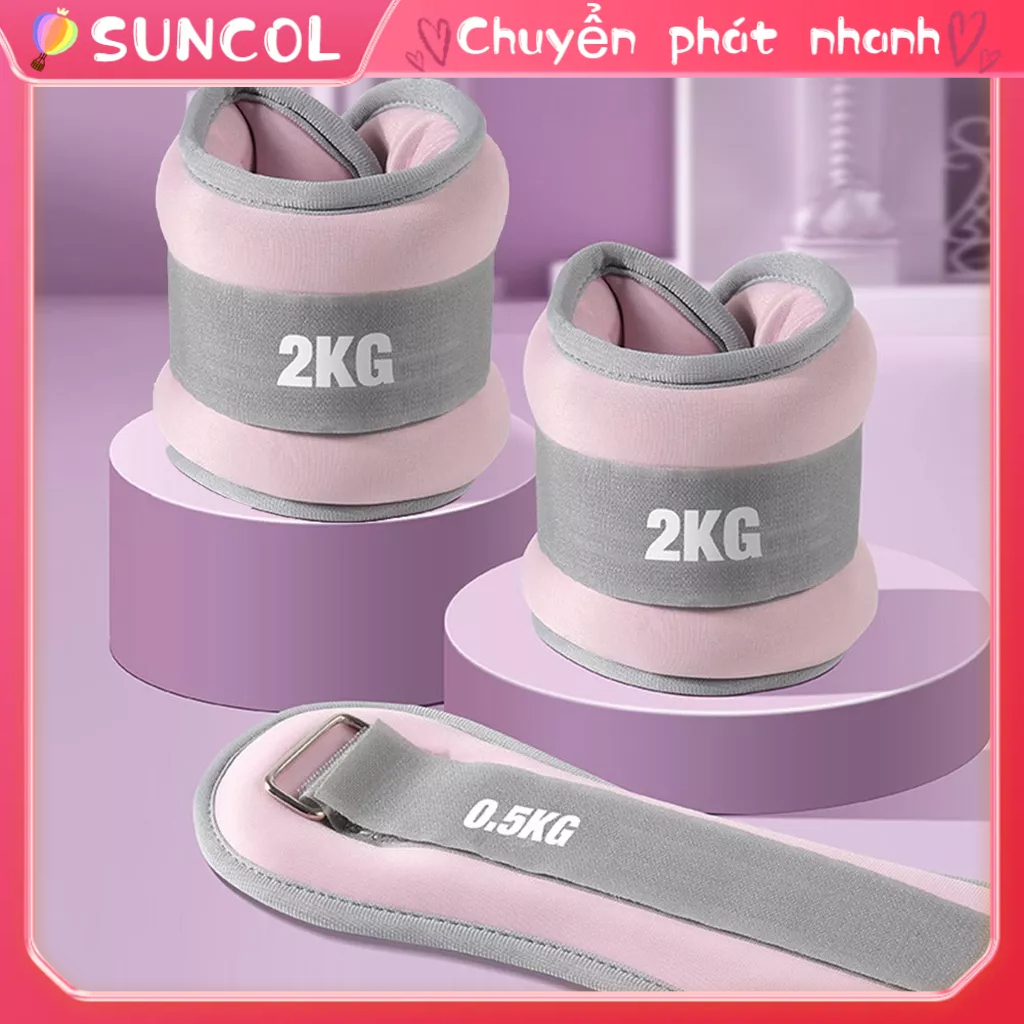 SUNCOL 2 Chiếc Tay Buộc Bao Cát Dây Đeo Có Thể Điều Chỉnh Móc Và Vòng Tập Luyện Sức Mạnh Mắt Cá Chân Cho Khiêu Vũ