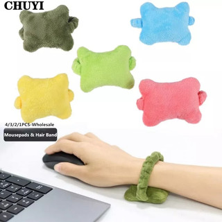 Bộ 1-4 đệm kê cổ tay HAPPY HOMLIV CHUYI bằng vải lông mềm mại co giãn tiện dụng khi chơi game