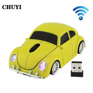 CHUYI Chuột không dây 2.4Ghz 1000dpi 2.4G USB Hình Xe Hơi 3D