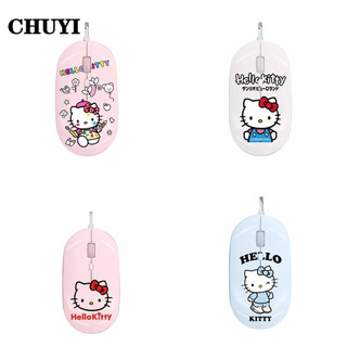 Chuyi chuột máy tính có dây hình hello kitty dễ thương