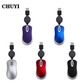 CHUYI Chuột Máy Tính Mini 1000Dpi Có Dây Usb Và Phụ Kiện