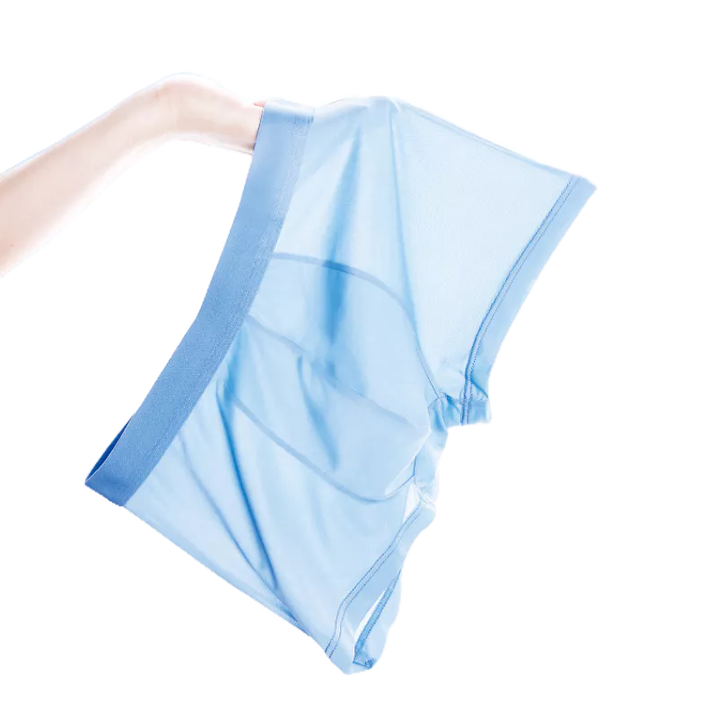 Quần Lót Boxer Lụa Lạnh Lưng Vừa Thoáng Khí Chống Vi Khuẩn Dành Cho Nam Giới