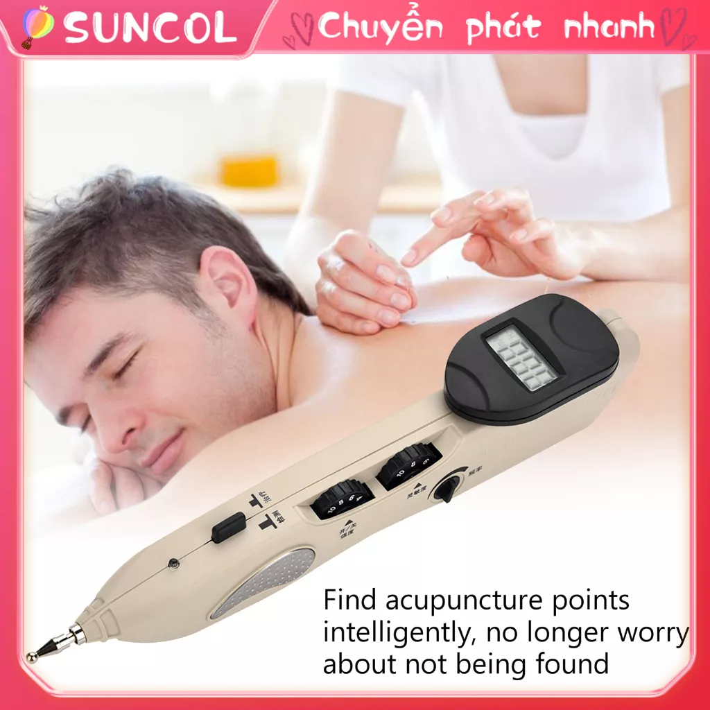 Bút châm cứu, dò huyệt, Bút châm cứu điện tử kỹ thuật số Chăm sóc sức khỏe Con trỏ giảm đau Bộ công cụ chăm SUNCOL