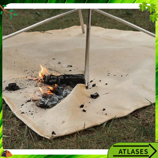 Vải chịu nhiệt độ cao Tấm lót chống cháy bằng sợi thủy tinh ngoài trời cho đồ nướng cắm trại  Atlases~