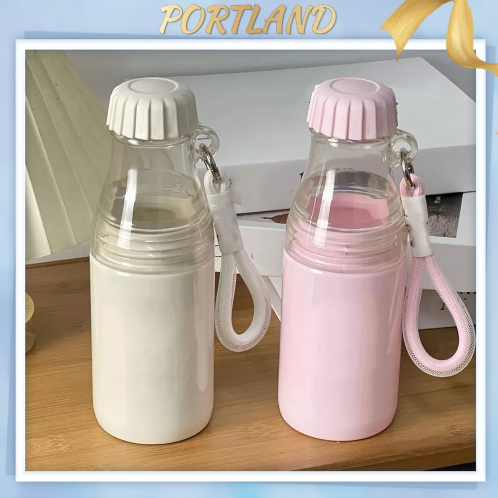 Portland Bình Nước Di Động Có Dây Thể Tháo Rời Thân Cốc Đôi Phần Chống Rò Rỉ Cho Văn Phòng Gia Đình Xe Ngoài Trời