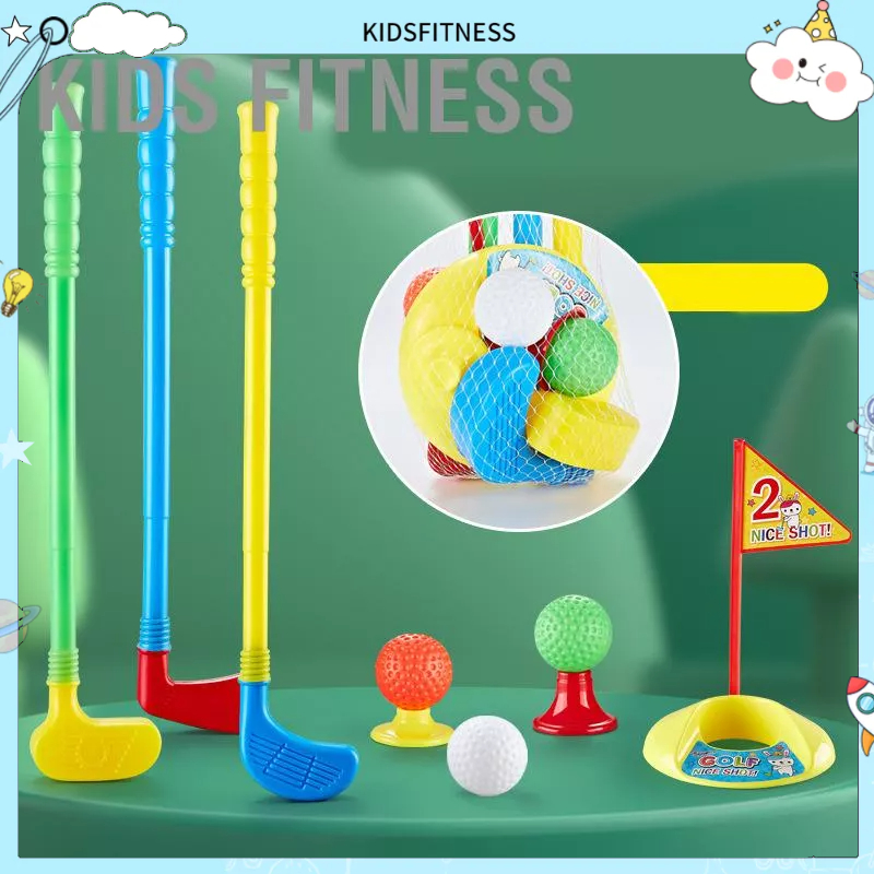 KidsFitness Bộ Golf Cho Bé Tập Đi Trẻ Em Đồ Chơi Mini Trong Nhà Trò Tương Tác Cha Mẹ Con Ngoài Trời Thể Thao