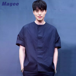 Áo sơ mi nam ngắn tay cổ bẻ thời trang hàn mới