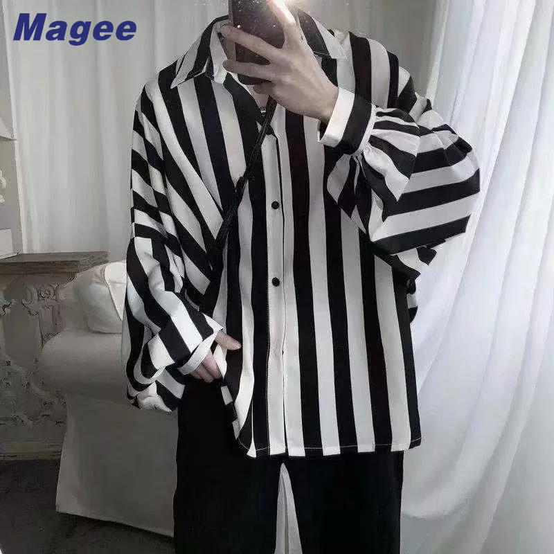 Áo Sơ Mi Nam Dài Tay Sọc Dọc Thời Trang Hàn Quốc