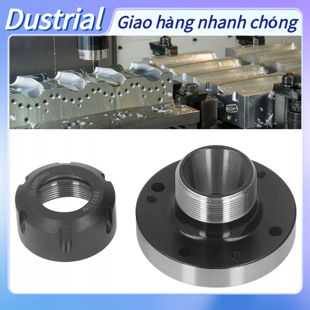 Dustrial Collet Carbon Steel Mâm cặp đường kính 80mm Phụ kiện cho máy phay CNC ER32