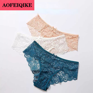 Quần lót ren AOFEIQIKE không đường may quyến rũ cho nữ plus size
