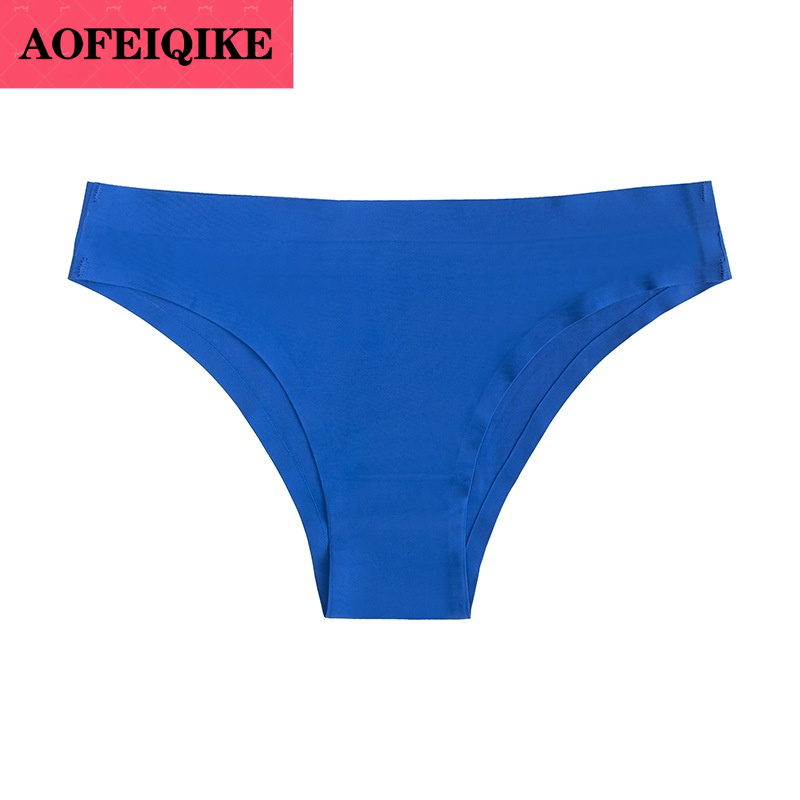Quần lót lụa AOFEIQIKE không đường may cạp thấp thoáng khí thoải mái cho nữ