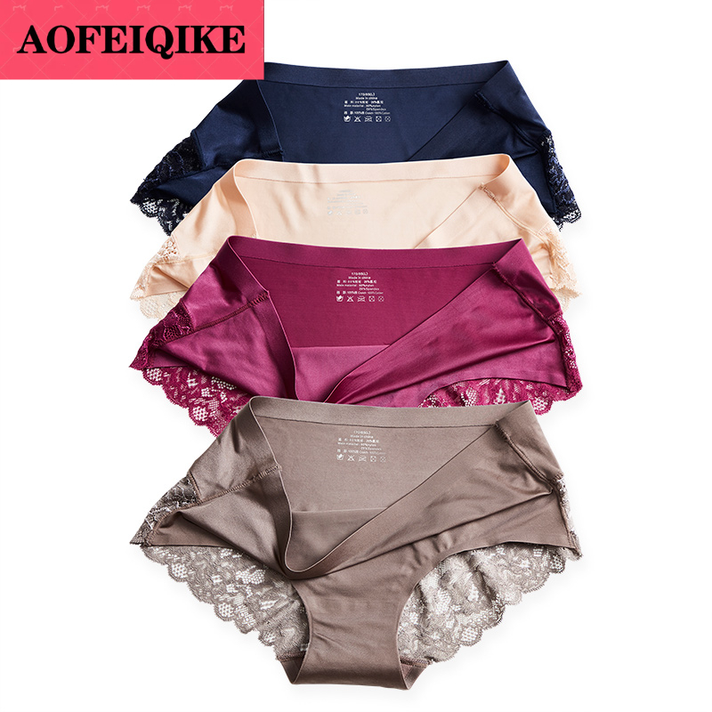 AOFEIQIKE Quần lót phối ren quyến rũ có size M-3XL cho nữ